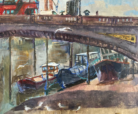 3 Boats - Battersea Bridge